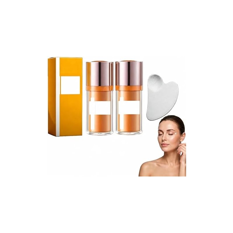 2Pcs Crema Contorno De Ojos Y Herramienta Facial GuaSha