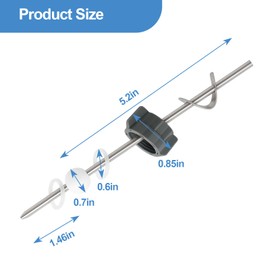 Lavatory Pop Up Center Piece Assembly-Metal Pivot Arm, Compatible with Price Pfister PS469, PSB327 & PS2673, Includes Waterproof Tape for Easy Installation – Durable Sink Stopper Replacement（2 PACK)