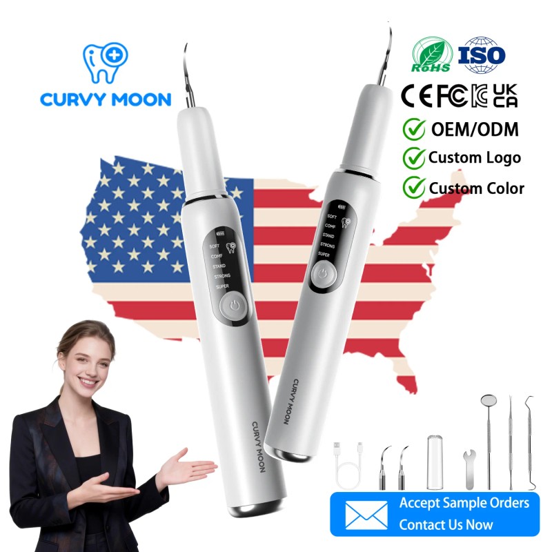 Electric Ultrasonic Teeth Cleaner Calculus Stain Remover Effective Oral Tooth