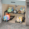 INGIORDAR Under Sink Organizer 2 Tier Expandable Pull Out Under