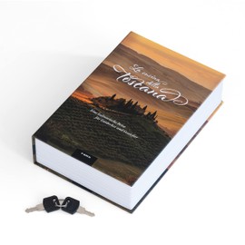 Leuchtturm Toscana 366255 Book Safe Steel 240 x 155 x 55 mm Key Safe for Valuables Cover German Multi-Coloured