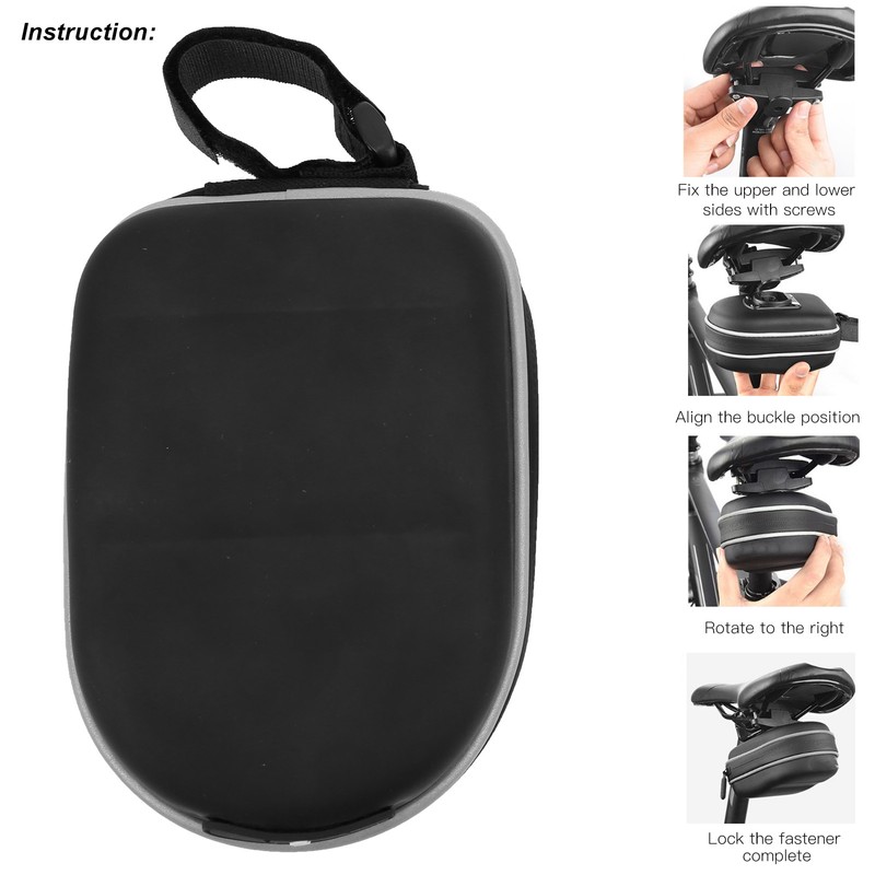 Bike Saddle Bag Cycling Waterproof EVA Bicycles Rear UnderSeat Pack