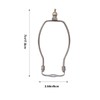 OSALADI Lamp Shade Harps Holder, 7 inch Horn Frame Lampshade