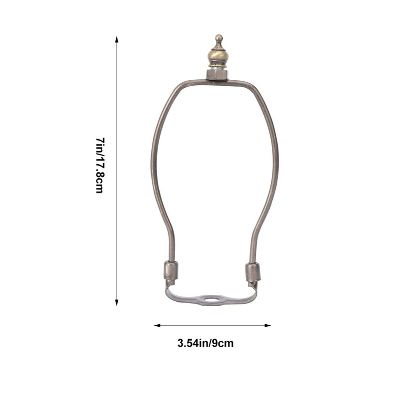 OSALADI Lamp Shade Harps Holder, 7 inch Horn Frame Lampshade