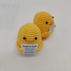 Inspirational Positive Crochet Duck Emotional Support Plush Doll with Free