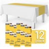 Yellow 12 Pack Premium Disposable Plastic Table Runner 14 x