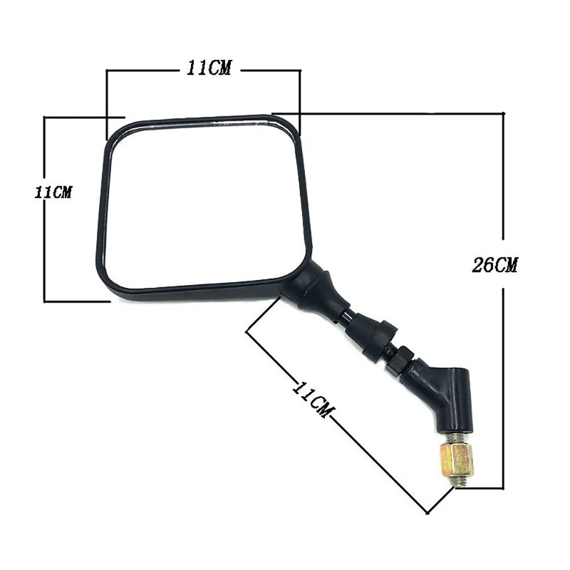 Earlyred Dual Sport Motorcycle Rear View Mirror Rearview Side Mirrors