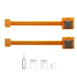Nano Sim Card Extension Cable Cell Phone Card Slot Nano SIM Card Extension Cable Adapter, FPC Test Board, SIM Card Holder Repair Test Board Card Reader length 3.9in/10cm（2pcs）