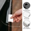 MOROBOR 8pcs Finger Edge Pull Aluminum Alloy Invisible Wardrobe Handles