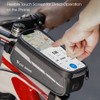 1L Bicycle Bag Reflective Bike Frame Fronttube Bag Touchscreen Mobilephone