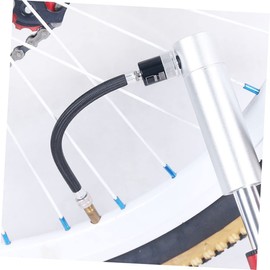 WOONEKY 4Pcs Inflator Extension Hose Tube for Bike Pump Accessories Lightweight Easy Installation Compatible with American Gas Nozzle Threaded Design for Extended Use