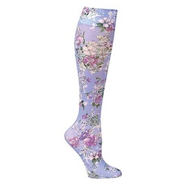 Celeste Stein Women's Moderate Compression Knee High Stockings - Periwinkle