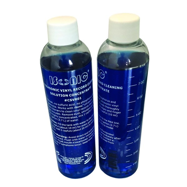 iSonic® Vinyl Record Cleaning Solution Concentrate, CSVR01x2 (2-Pack)