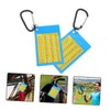 WOONEKY 2pcs Lightweight Golf Scorecard Range Cards with Buckle Multi-Function