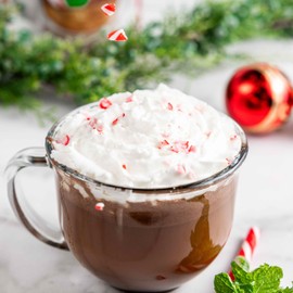 Bare Life: Instant Dairy Free Peppermint Hot Cocoa Mix - 10 Serving Pouch | Gluten Free, Vegan, Organic, Plant Based, Paleo, Soy Free, Corn Free, Lactose Free, Refined Sugar Free, Hot Chocolate, 9.52 oz.