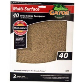 ALI Industries 4439 40 25 CT Grit Sandpaper, 9-Inch x 11-Inch