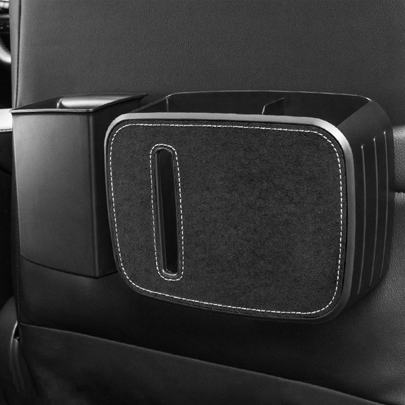 Car Trash Can Detachable Car Seats Back Hanging Trash Container