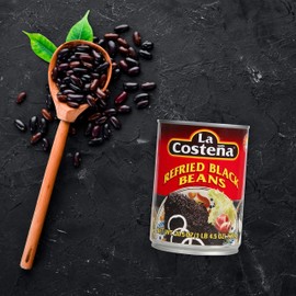 La Costeña La Costeña Refried Black Beans 20.5oz (Pack of 6), 20.5 Ounce