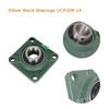 kimllier 2Pcs UCF208-24 1-1/2 Inch Bore Bearings Iron & Steel