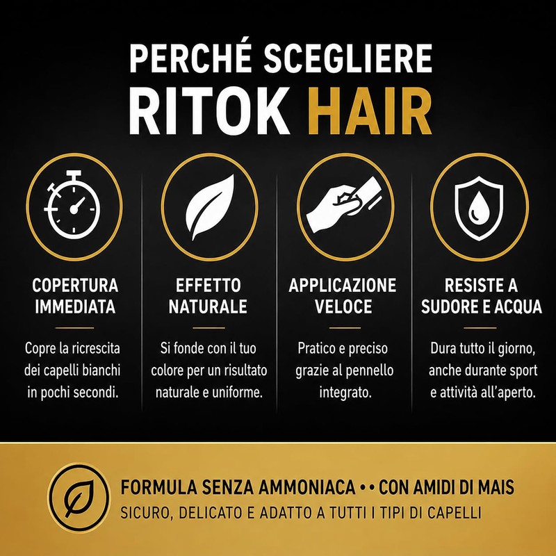Tricomix Ritok Hair Light Brown 4 g – Covering Powder
