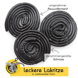 Lakrids Knud | 150 g Liquorice Snails - Finely Rolled Liquorice, Liquorice Cords in Traditional Snail Shape, Gourmet Liquorice Pieces with Pleasant Chewing Resistance