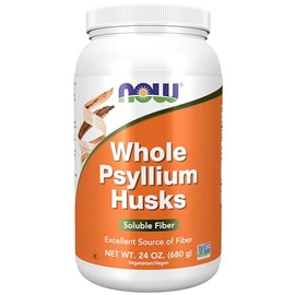 Now Psyllium Husk, WHOLE (24oz) | Now Cáscara de Psyllium (680 Gr)