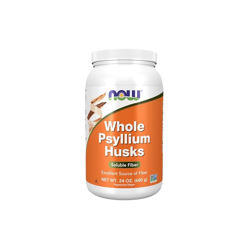 Now Psyllium Husk, WHOLE (24oz) | Now Cáscara de Psyllium