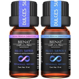 Bienat Aromaterapia Paquete Kit de 2 Aceites Esenciales Dulces Sueños (Dulces Sueños 1 y 2) 10mL