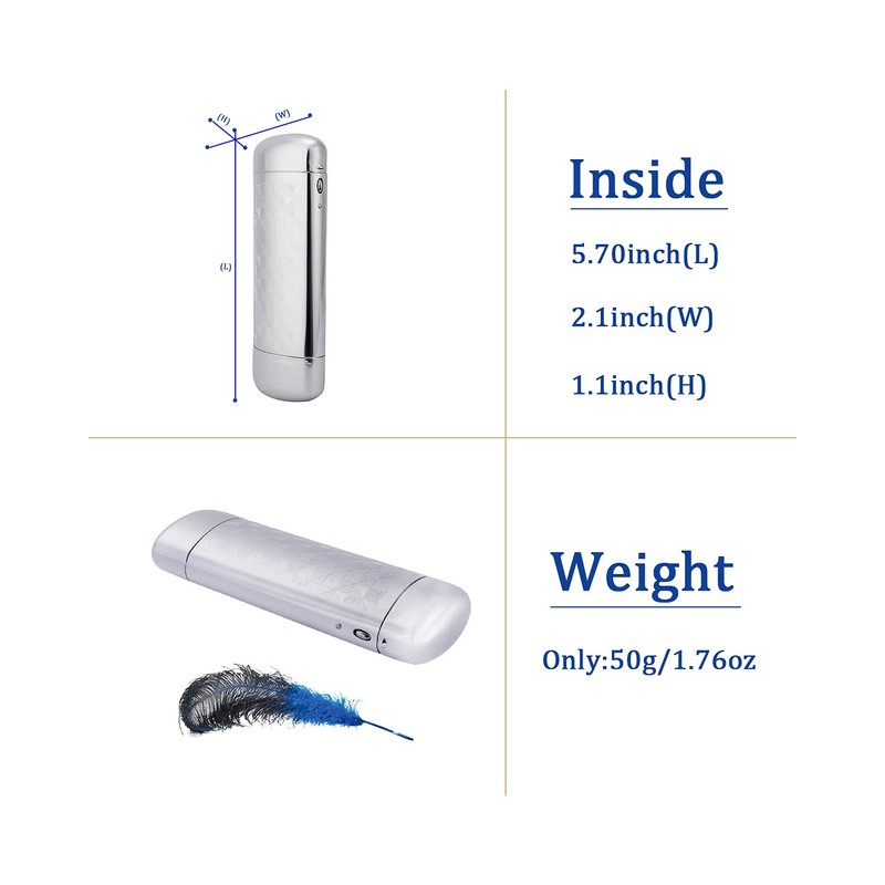 Philley Aluminum Metal Pocket Ultra-Light Silver Eyeglasses Glasses Case(Rhombus)