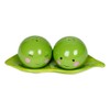 Peas in a Pod Green Ceramic Magnetic Salt and Pepper