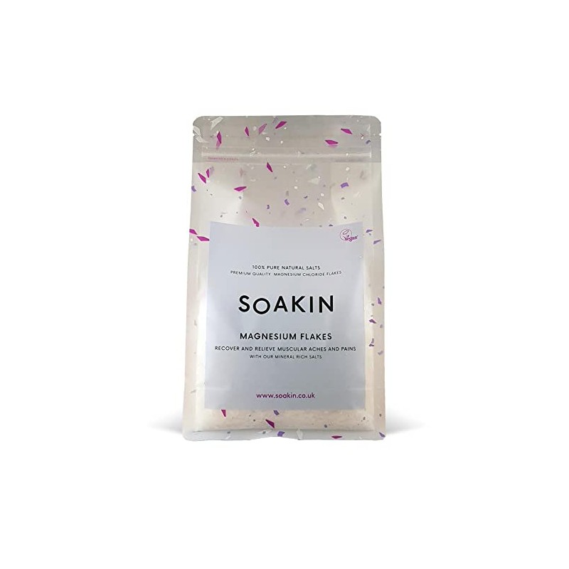 Soakin Magnesium Flakes 800g - Recover and Relieve Muscular Aches