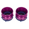 1 Pair NAB Hub Adapters Polished Aluminum Alloy Universal Loading
