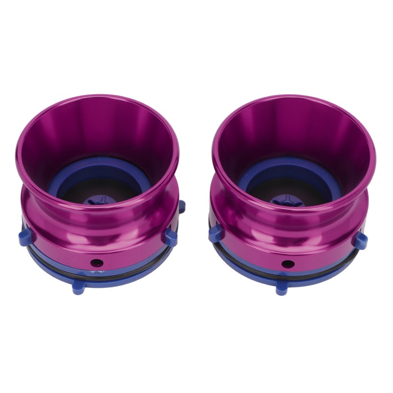 1 Pair NAB Hub Adapters Polished Aluminum Alloy Universal Loading