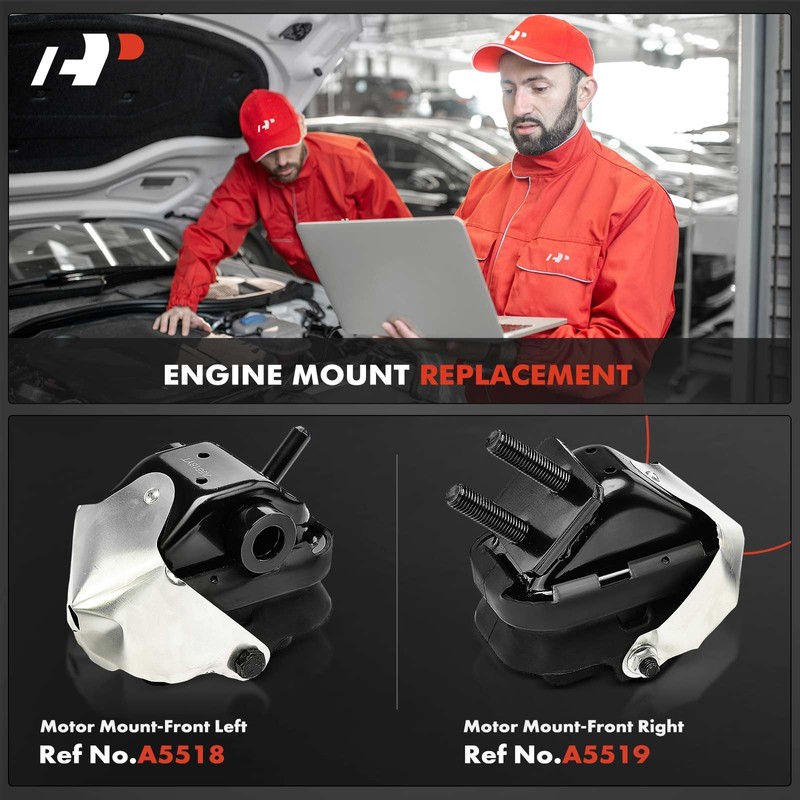 A-Premium 2PCS Front Left Right Engine Motor Mount Set Compatible