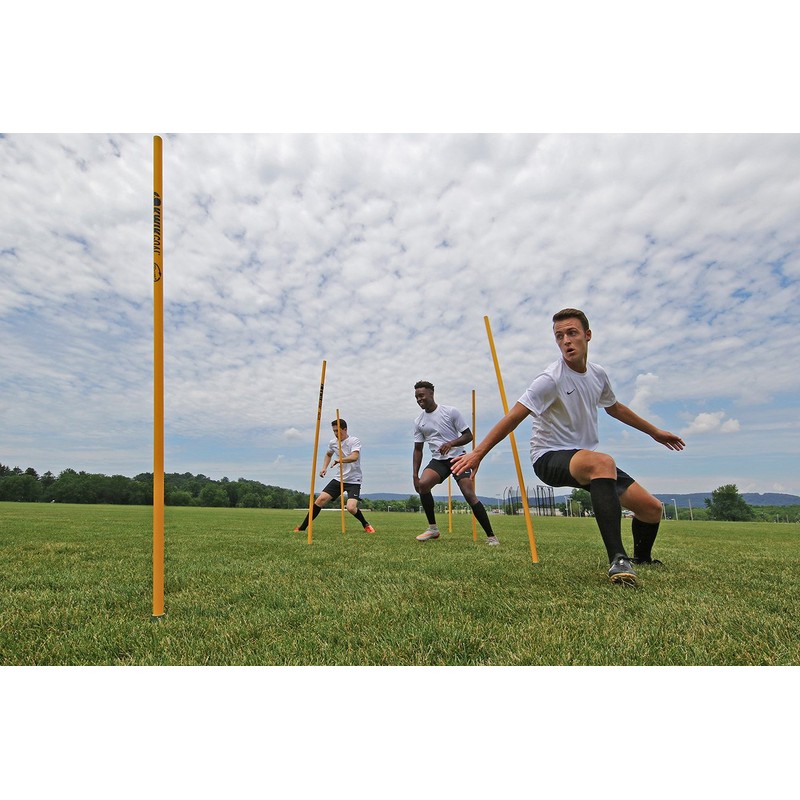 Kwik Goal Coaching Sticks (Yellow) ,60-Inch H x 1-Inch