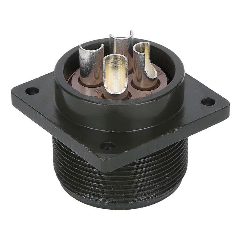Aviation Socket 4 Pin 2.2KW‑5.5KW Alloy Equipment Plug Motors Industrial