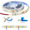 Tesfish 12V LED Strip, 2M SMD 5630 White 6000K LED
