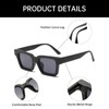 YAMEIZE Vintage Classic Rectangle Sunglasses for Women Men Retro Square