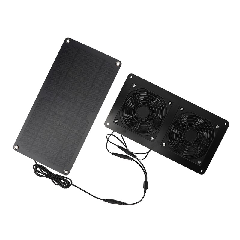 10W Solar Panel Powered Fan Efficient Fast Cooling Solar Powered
