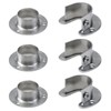 Tighall 6PCS Heavy Duty Stainless Steel Closet Pole Sockets Rod
