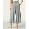 LazyCozy Women's Bamboo-Derived Viscose Capri Pajama Pants, Casual Wide Leg