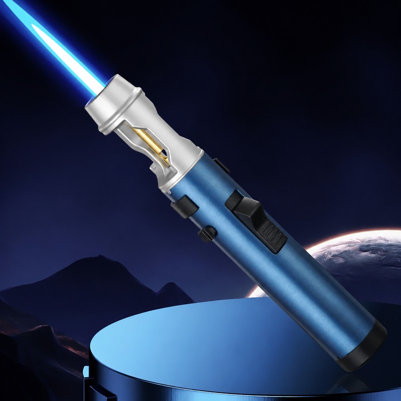 Refillable Butane Torch for Cooking – Adjustable Jet Flame with
