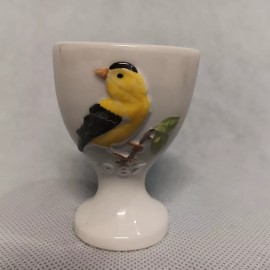Goebel 1987 Eggcup Gold Finch New in Box 10th Annual Eggcup Collection