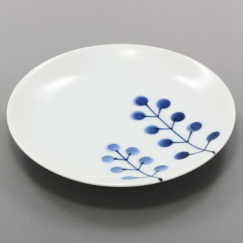 Hama Pottery 385780 Hasami Pottery Wayama Kiln Flowers Small Plate,