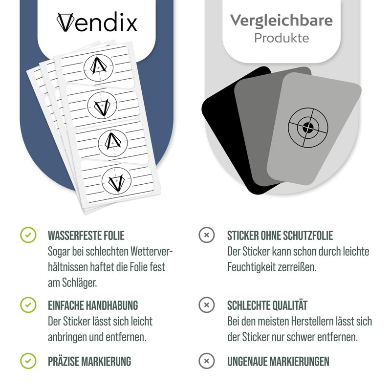152 x Golf Impact Stickers – Weatherproof Impact Tape for