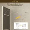 TETOTE Brushed Nickel Bathroom Mirror 24" x 30" Rectangle Beveled