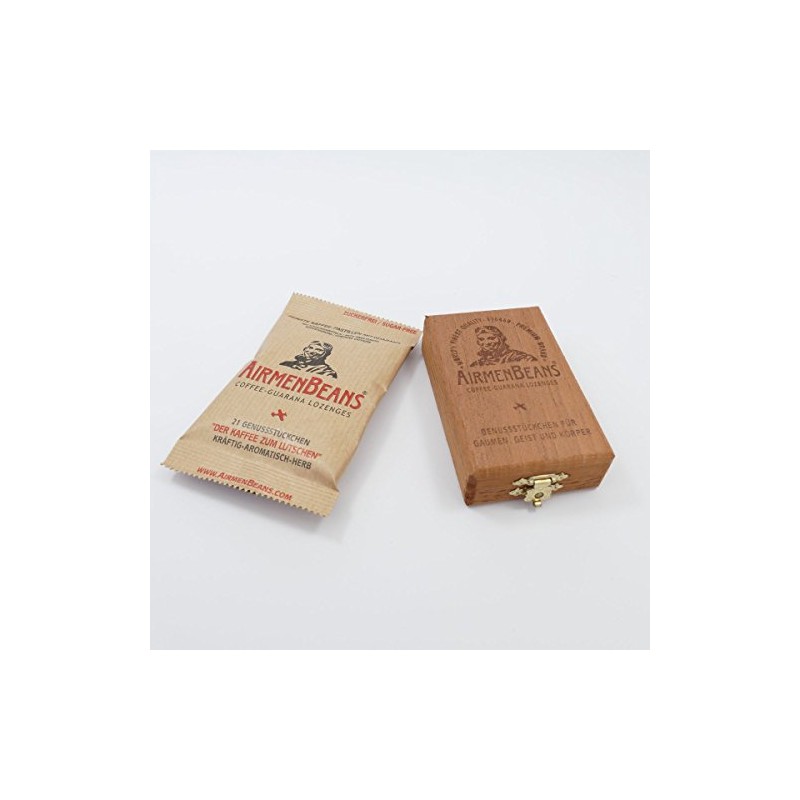 AirmenBeans Cedar Wooden Box and 1 Pack AirmenBeans