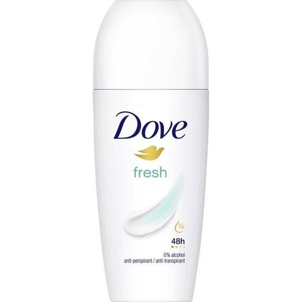 Dove Roll-On Deodorant Fresh 50 ml Pack of 6