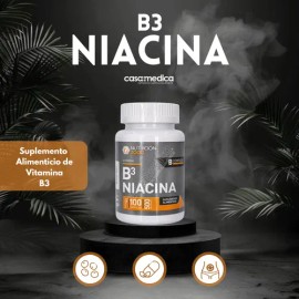 Vitamina B3 Niacina 100 Tabletas 500 Mg Nutricion 2000                                                                                                