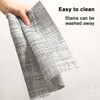 LRartdeco Modern Table Runner Grey White Table Runner Washable Heat-Insulated